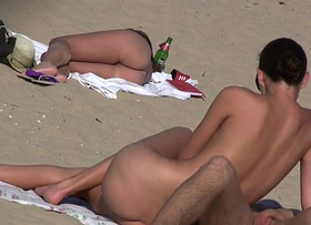 Amateur horny couples naked at nudist beach voyeur video hd