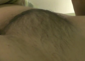 Sexymandy pumps her veined hairy lactating pierced breasts and shows you her hairy armpits and big wet hairy pussy