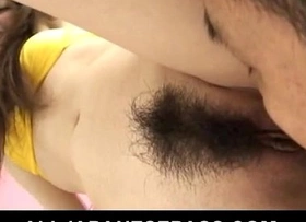 Asian slut gets her hairy cunt licked and fucked