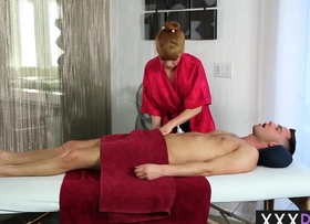 Perverted big ass redhead penny pax massage professional sucks cock before sex