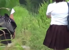 Teenage asians urinating