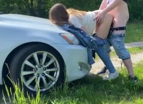Sucking Dick Not allowed on the side road and Got Fucked Not allowed on the Car Hood