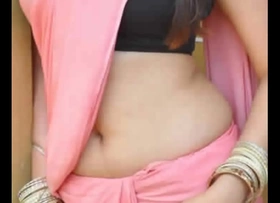 Sexy saree navel tribute and sexy moaning sound